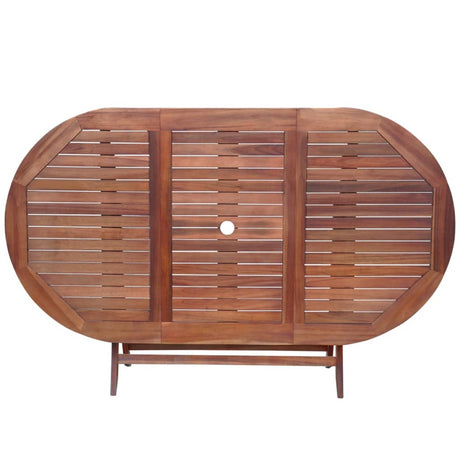 9 Piece Outdoor Dining Set With Cushions Solid Acacia Wood