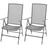 Stackable Garden Chairs 2 Pcs Steel