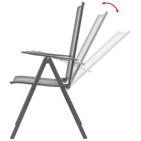 Stackable Garden Chairs 2 Pcs Steel