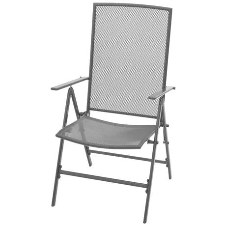 Stackable Garden Chairs 2 Pcs Steel