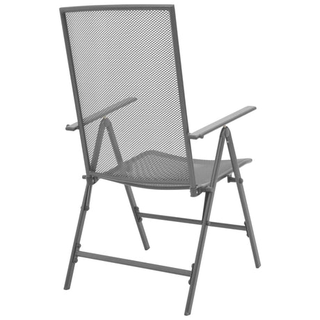 Stackable Garden Chairs 2 Pcs Steel