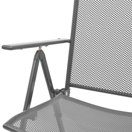 Stackable Garden Chairs 2 Pcs Steel