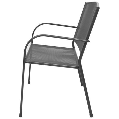 Garden Bench 108 Cm Steel And Mesh Anthracite