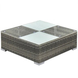 5 Piece Garden Lounge Set With Cushions Poly Rattan