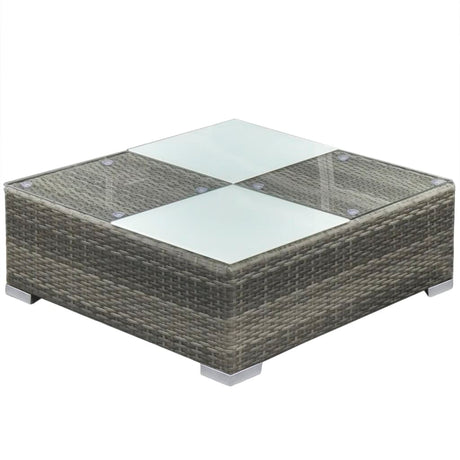 5 Piece Garden Lounge Set With Cushions Poly Rattan