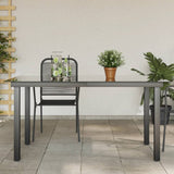 Garden Table 80X80X74 Cm Aluminium And Glass
