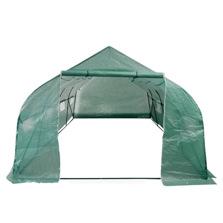 Portable Polytunnel Greenhouse Steel Frame Walk-In 18 M²