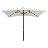 Garden Parasol With Wooden Pole 200X300 Cm
