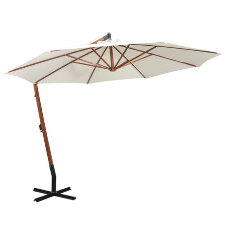 Hanging Garden Parasol With Pole Solid Fir Wood