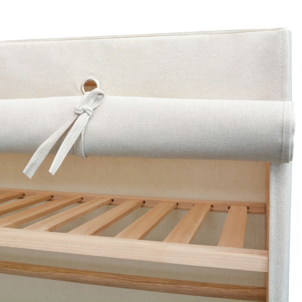 Wardrobe Fabric And Pinewood 110X40X170 Cm