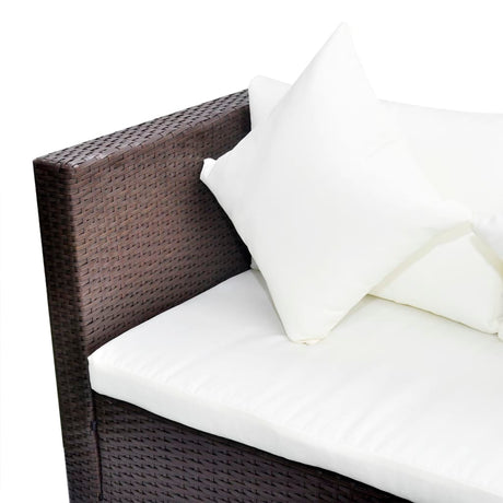 4 Piece Garden Lounge Set With Cushions Poly Rattan