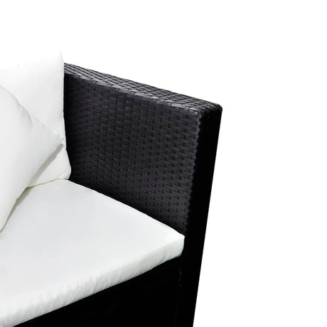 4 Piece Garden Lounge Set With Cushions Poly Rattan