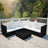 4 Piece Garden Lounge Set With Cushions Poly Rattan