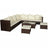 8 Piece Garden Lounge Set With Cushions Poly Rattan