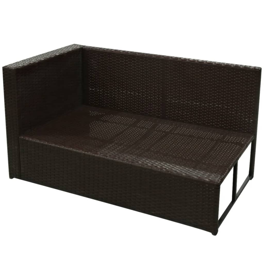 8 Piece Garden Lounge Set With Cushions Poly Rattan