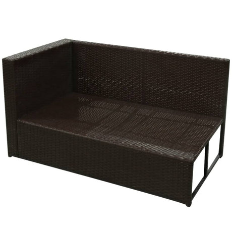 8 Piece Garden Lounge Set With Cushions Poly Rattan