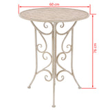 3 Piece Bistro Set Steel