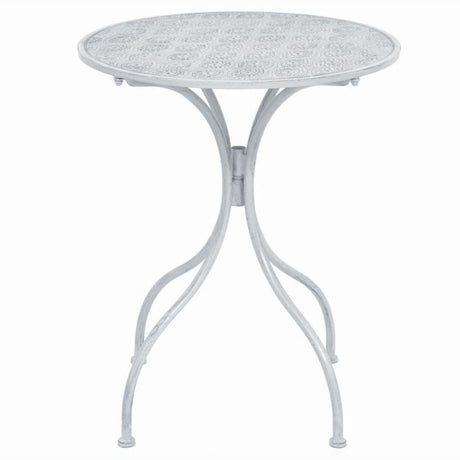 3 Piece Bistro Set Steel Greyish
