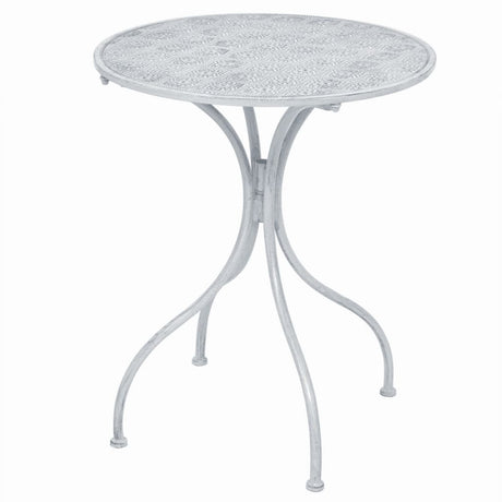 3 Piece Bistro Set Steel Greyish