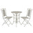 3 Piece Bistro Set Steel