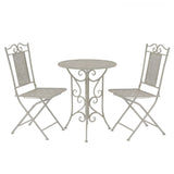 3 Piece Bistro Set Steel