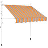 Manual Retractable Awning Stripes