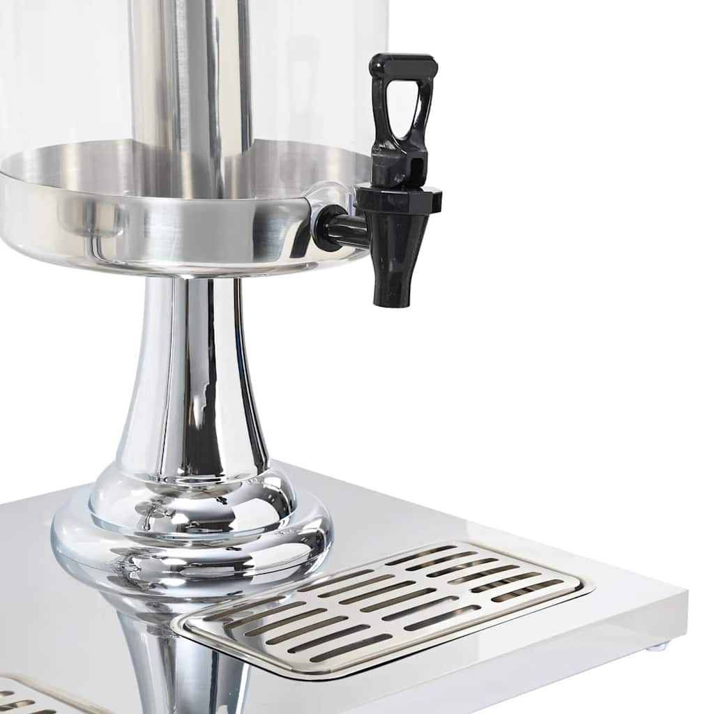 Double Juice Dispenser Stainless Steel 2 X 8 L