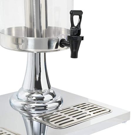 Double Juice Dispenser Stainless Steel 2 X 8 L