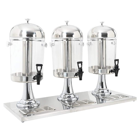 Double Juice Dispenser Stainless Steel 2 X 8 L