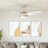 Ornate Ceiling Fan With Light 128 Cm