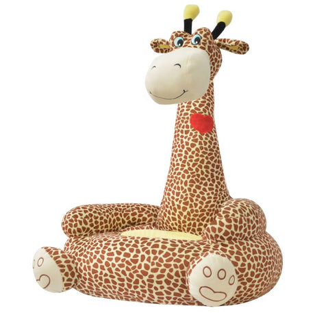Plush Children's Chair Brown