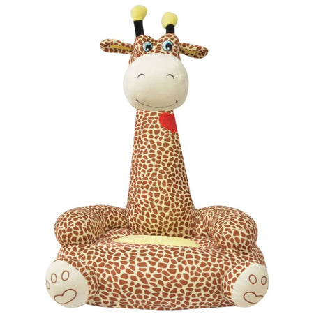 Plush Children's Chair Brown