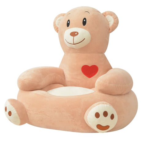 Plush Children's Chair Brown