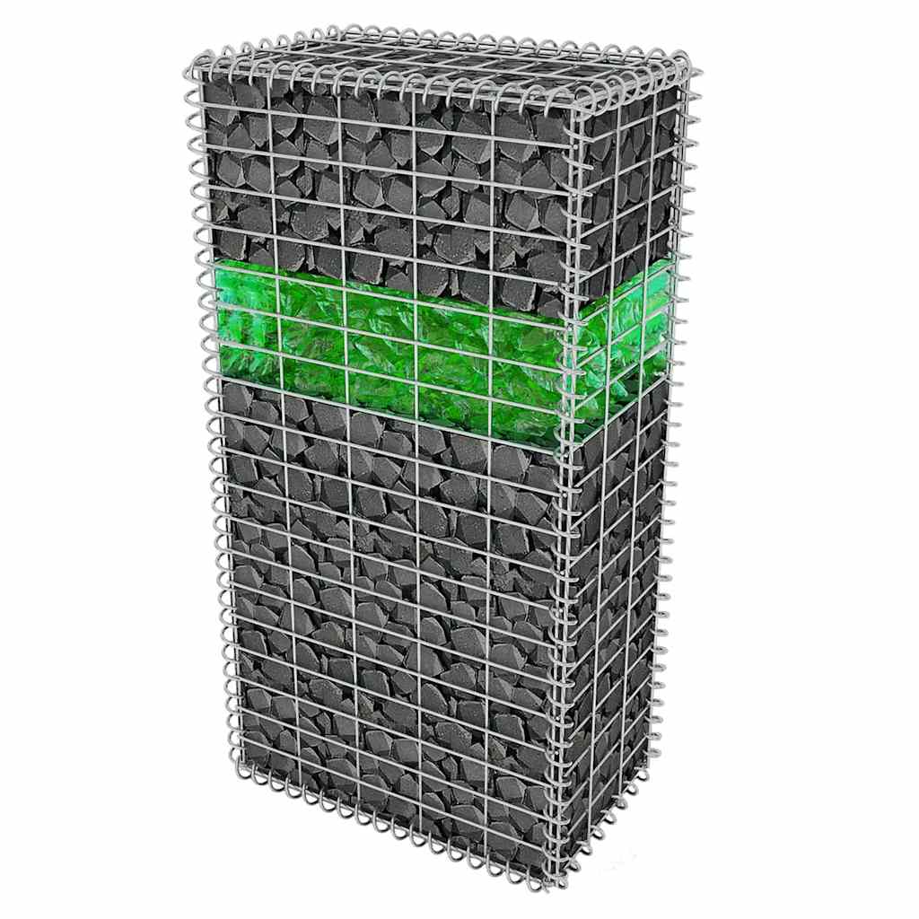 Gabion Rocks Glass Green 60-120 Mm 25 Kg