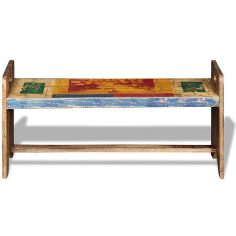 Cola Bench Solid Reclaimed Wood 100X30X50 Cm