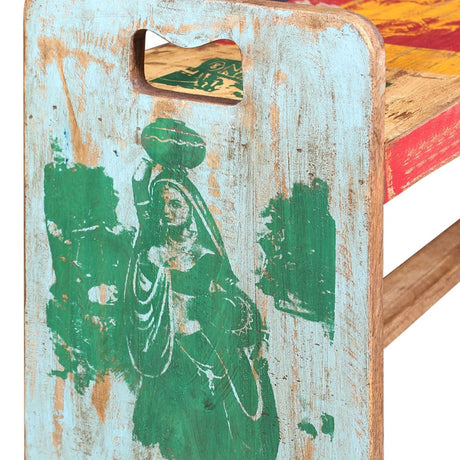 Cola Bench Solid Reclaimed Wood 100X30X50 Cm