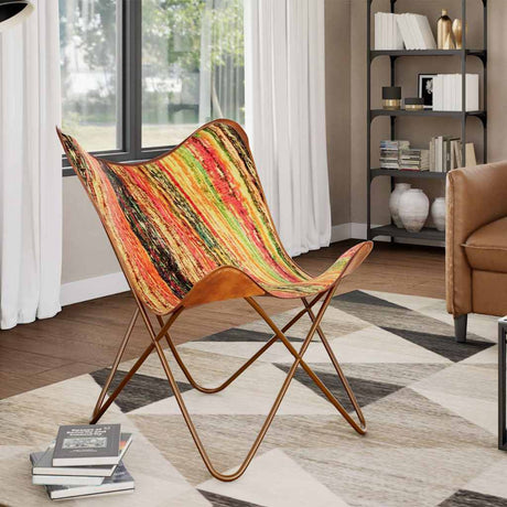 Butterfly Chair Chindi Fabric