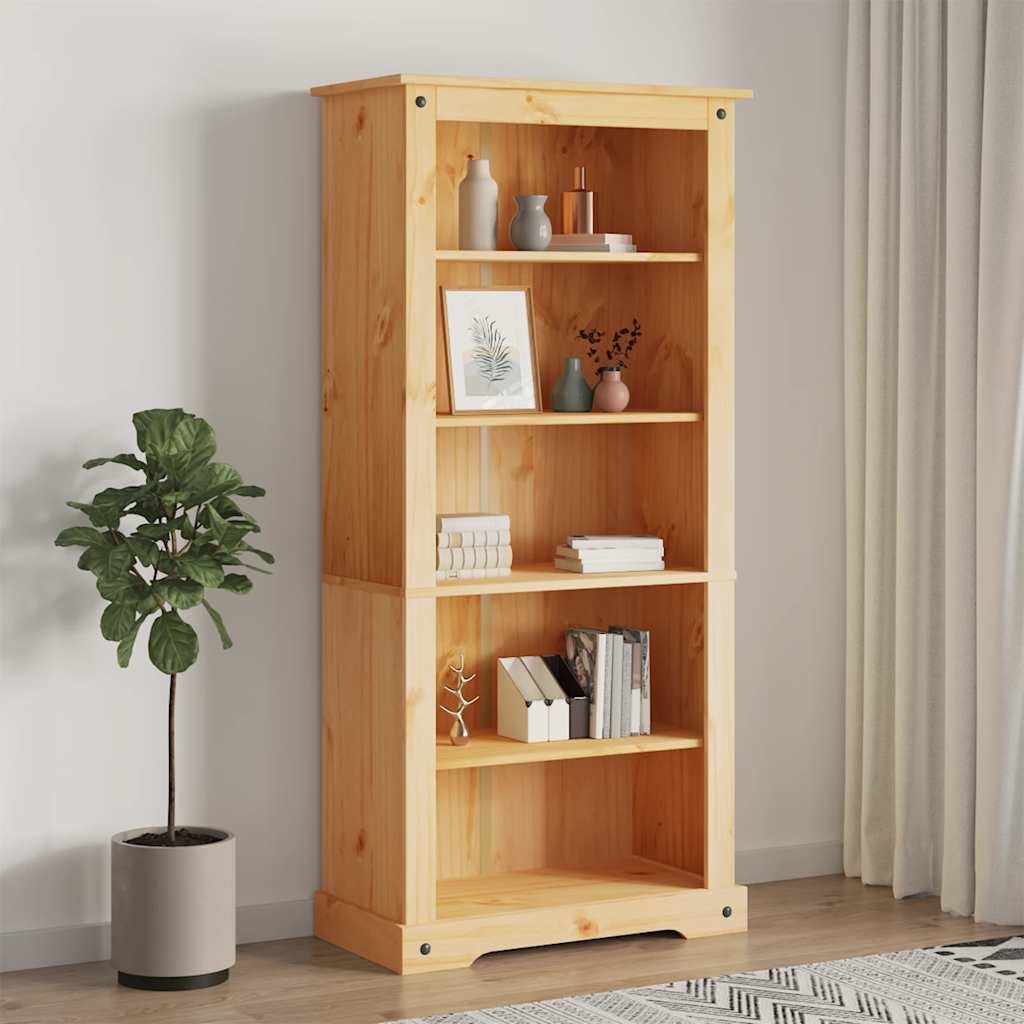 4-Tier Bookcase Mexican Pine Corona Range 80X29X