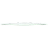 Corner Shelf With Chrome Supports Glass