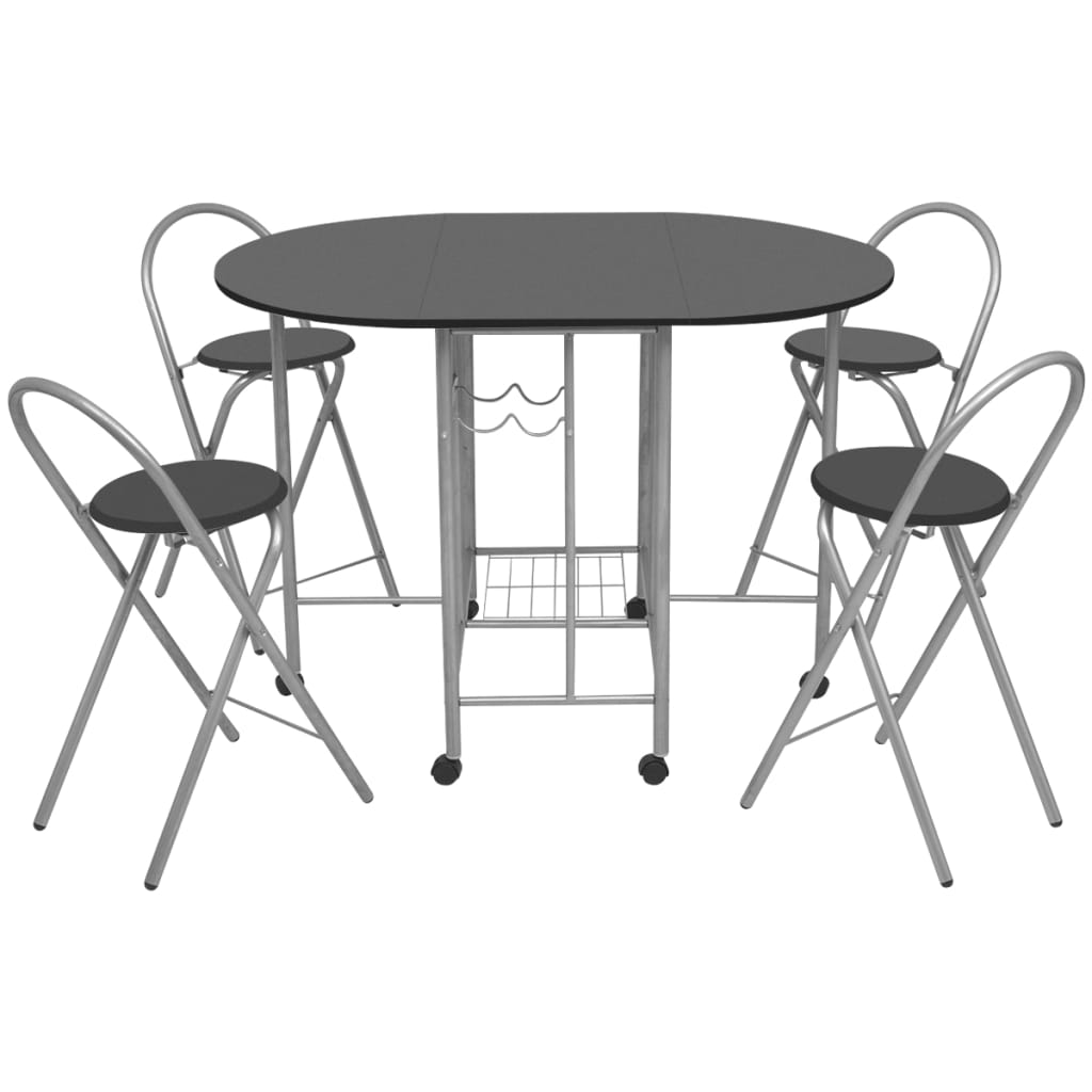 Five Piece Folding Dining Set Mdf