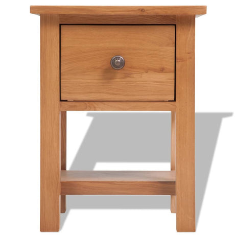 Nightstand 36X30X47 Cm Solid Oak Wood