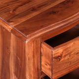 Nightstand With Drawers Solid Acacia Wood