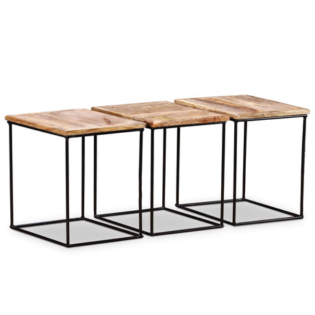 Coffee Table Solid Mango Wood 56X48X40 Cm