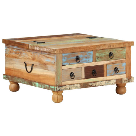 Coffee Table Rough Mango Wood 70X70X40 Cm