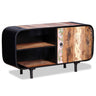 Tv Cabinet 90X30X48 Cm Rough Mango Wood