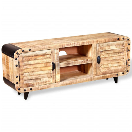 Tv Cabinet Rough Mango Wood 120X30X50 Cm
