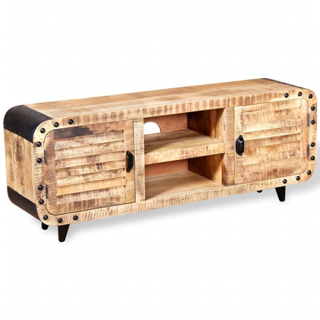 Tv Cabinet Rough Mango Wood 120X30X50 Cm