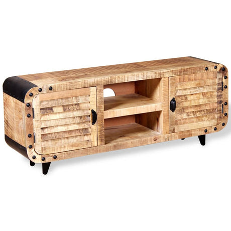 Tv Cabinet Rough Mango Wood 120X30X50 Cm