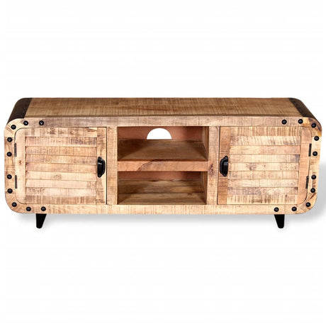 Tv Cabinet Rough Mango Wood 120X30X50 Cm