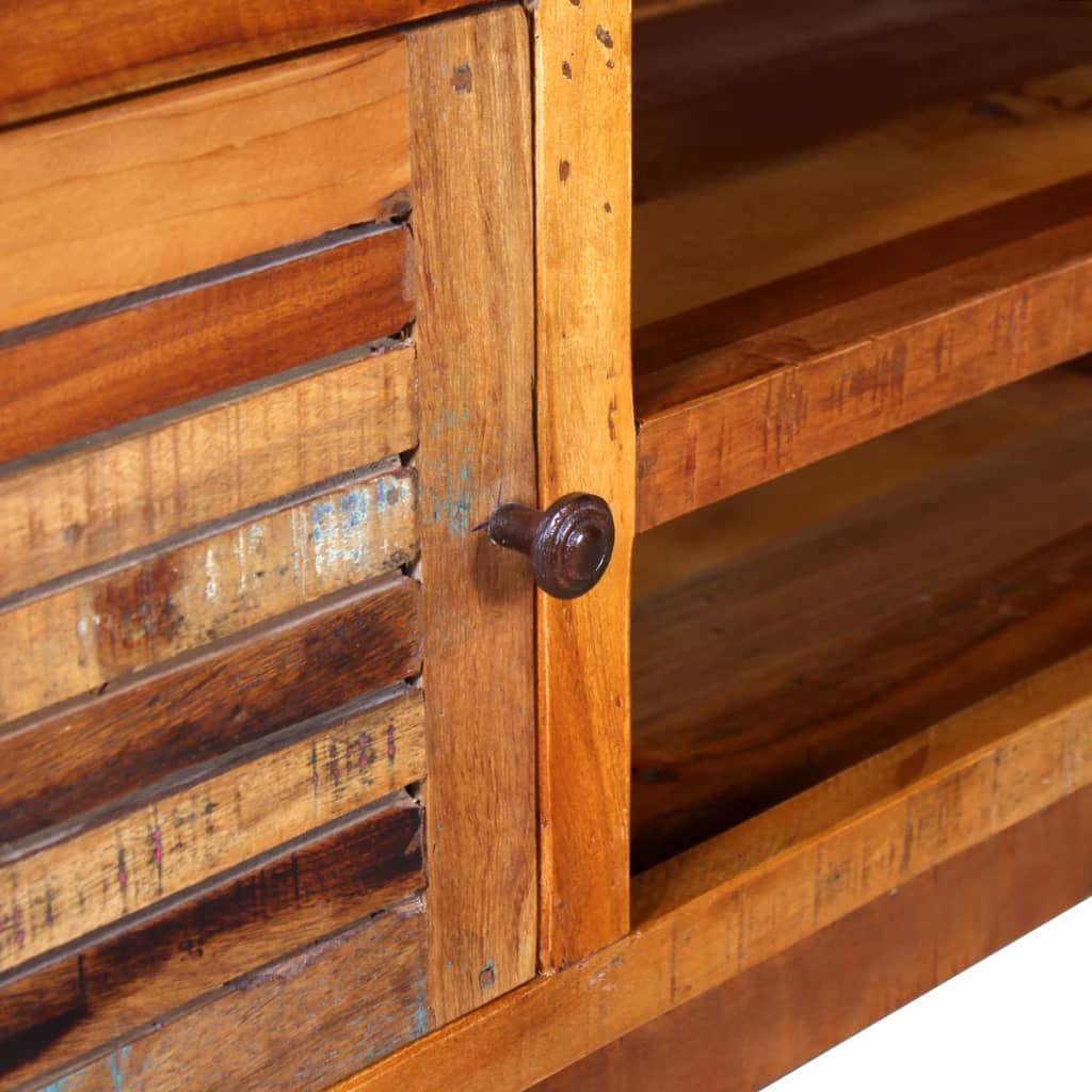 Tv Cabinet Solid Reclaimed Wood 120X30X40 Cm